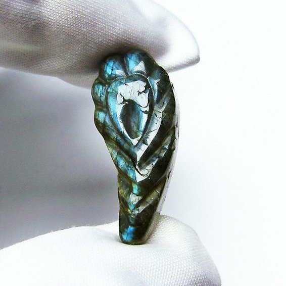 ラブラドライトタンブル[T412-2077]