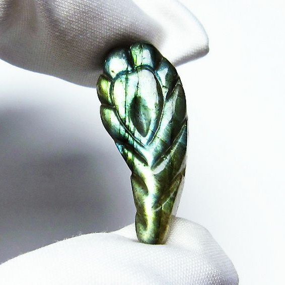 ラブラドライトタンブル[T412-2082]