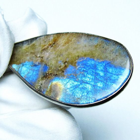 ラブラドライト ペンダント [T413-4139]