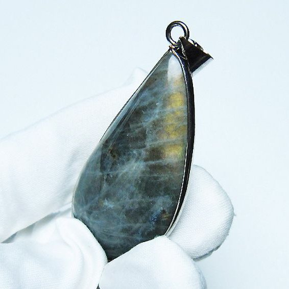 ラブラドライト ペンダント [T413-4151]