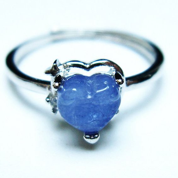 タンザナイトハート 指輪 (15号)[T417-1054]