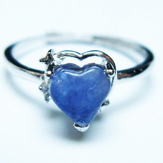 タンザナイトハート 指輪 (14号)[T417-1131]