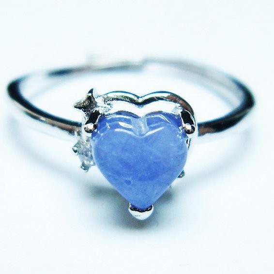 タンザナイトハート 指輪 (15号)[T417-1138]