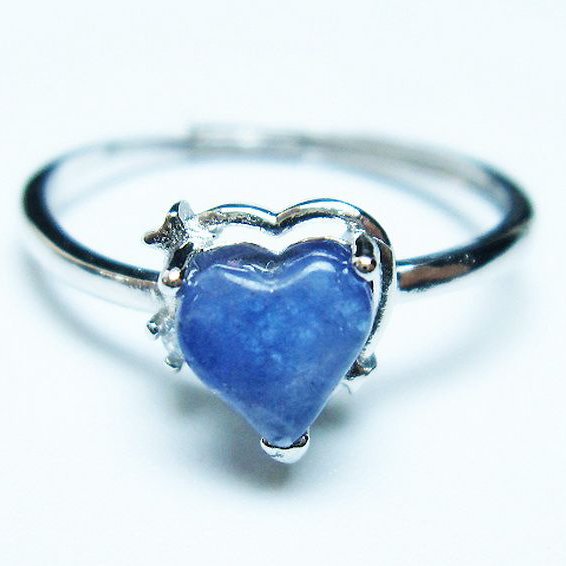 タンザナイトハート 指輪 (15号)[T417-1147]