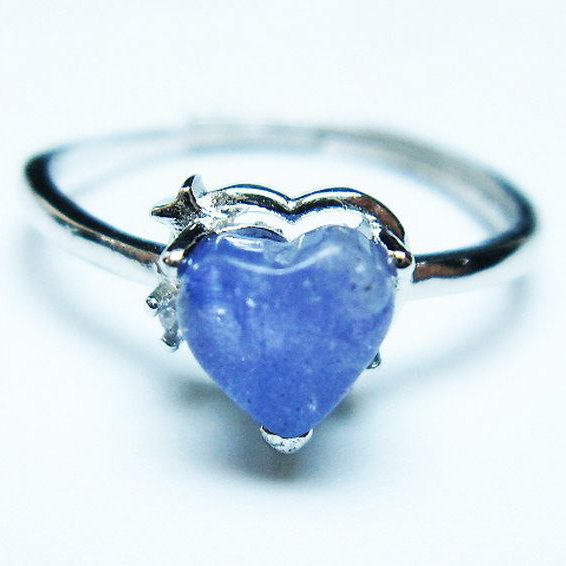 タンザナイトハート 指輪 (15号)[T417-1148]