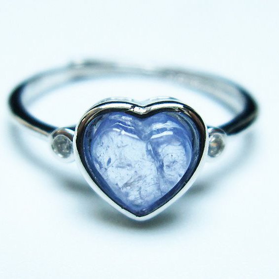 タンザナイトハート 指輪 (12号)[T417-1203]