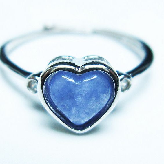 タンザナイトハート 指輪 (14号)[T417-1222]