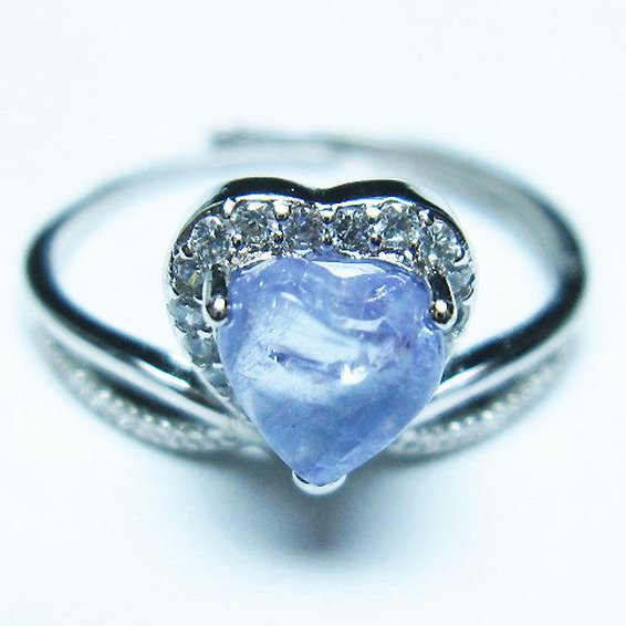 タンザナイトハート 指輪 (16号)[T417-1230]