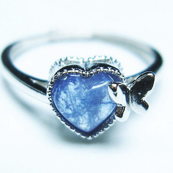 タンザナイトハート 指輪 (15号)[T417-1269]