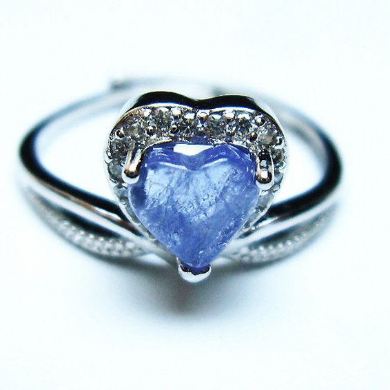 タンザナイトハート 指輪 (13号)[T417-975]