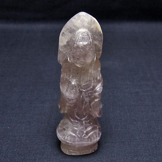 アメジスト 観音 置物[T42-538]