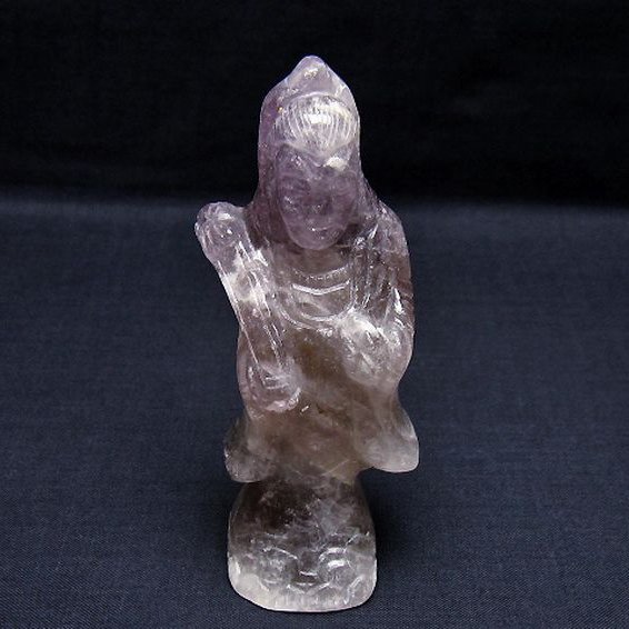 アメジスト 観音 置物[T42-542]