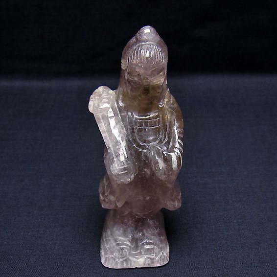 アメジスト 観音 置物[T42-543]