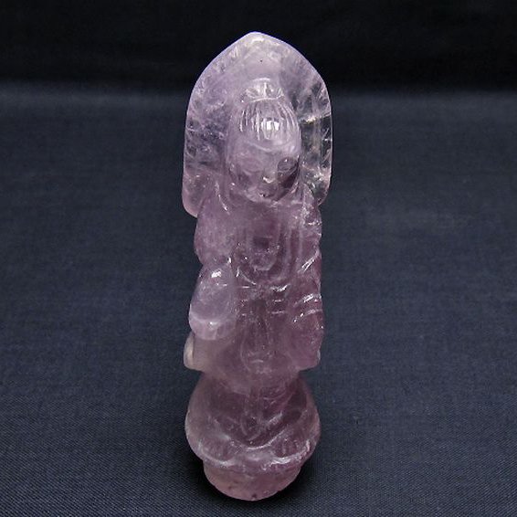 アメジスト 観音 置物[T42-554]