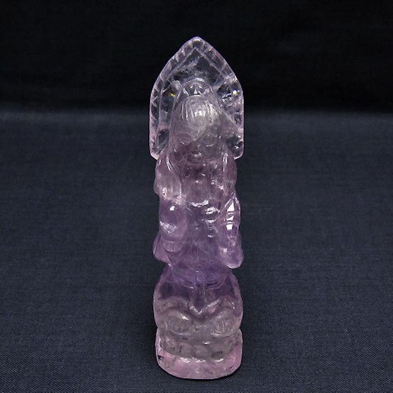 アメジスト 観音 置物[T42-558]