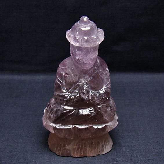 アメジスト 布袋様 置物[T42-571]