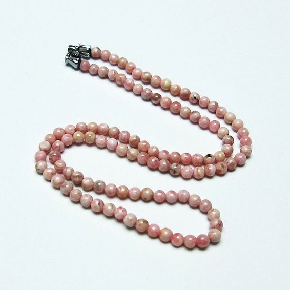 インカローズ ロードクロサイト ネックレス 4mm [T423-1553]