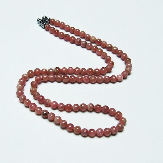 インカローズ ロードクロサイト ネックレス 4mm [T423-1637]