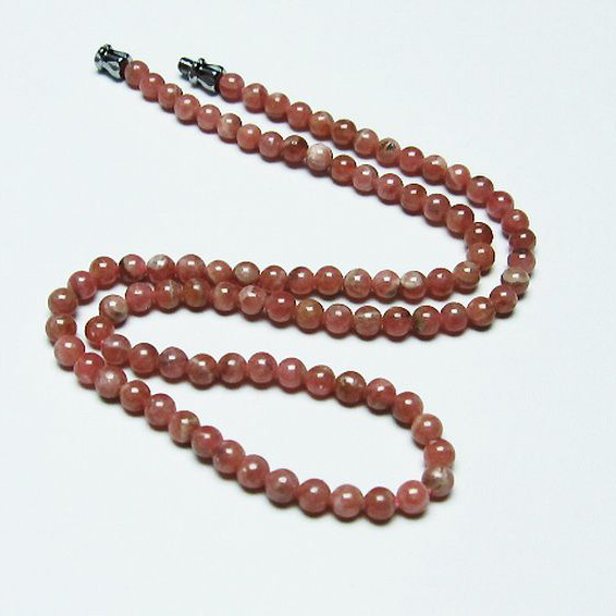 インカローズ ロードクロサイト ネックレス 4mm [T423-1641]