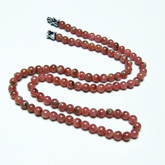 インカローズ ロードクロサイト ネックレス 4mm [T423-1690]