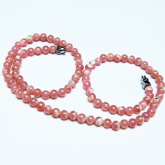 インカローズ ロードクロサイト ネックレス 5mm [t423-1753]