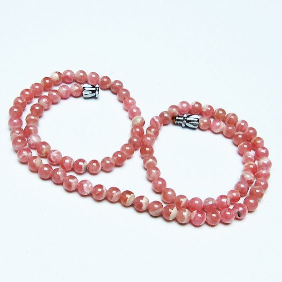 インカローズ ロードクロサイト ネックレス 5mm [t423-1760]