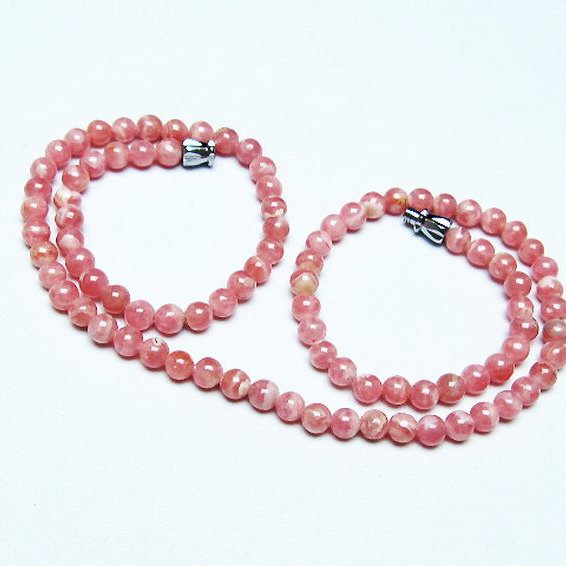 インカローズ ロードクロサイト ネックレス 4mm [T423-1764]