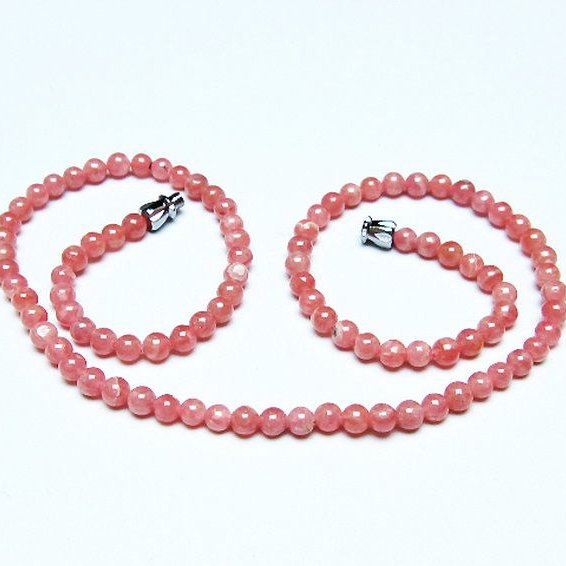 インカローズ ロードクロサイト ネックレス 4mm [t423-1826]