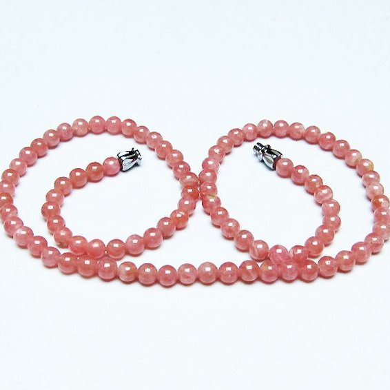 インカローズ ロードクロサイト ネックレス 4mm [t423-1831]