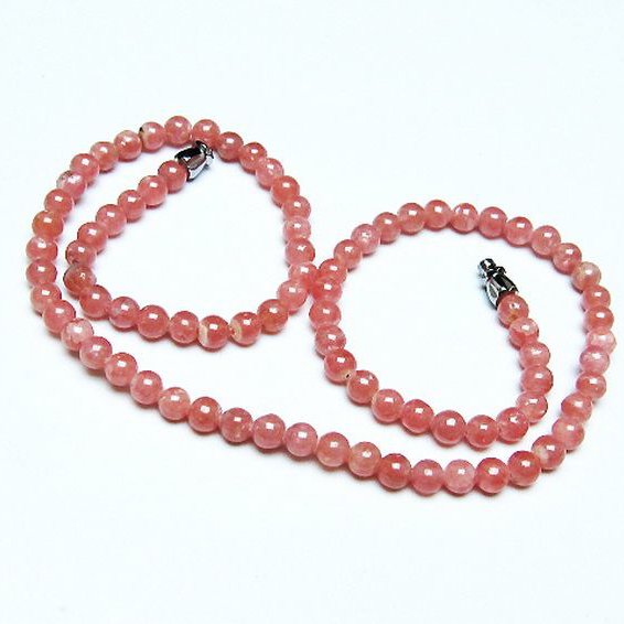 インカローズ ロードクロサイト ネックレス 5mm [T423-1836]