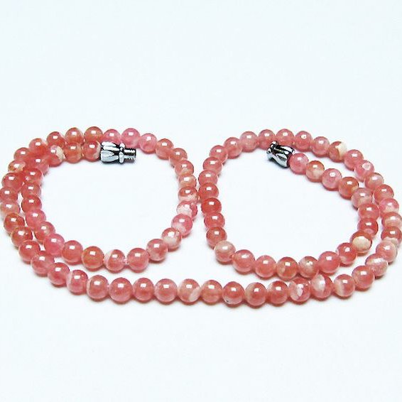 インカローズ ロードクロサイト ネックレス 5mm [t423-1847]