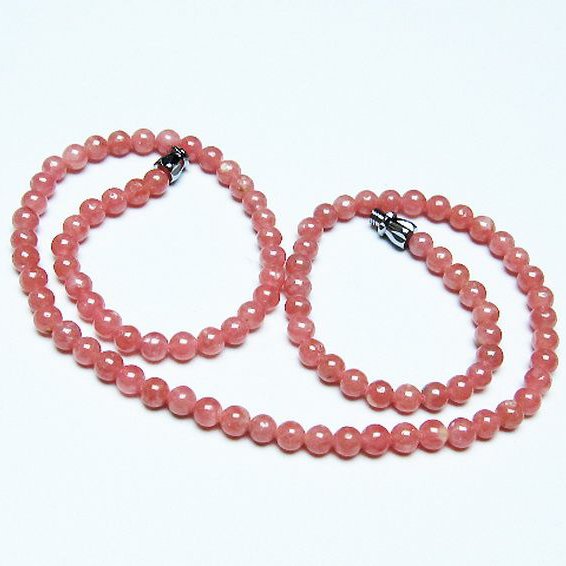 インカローズ ロードクロサイト ネックレス 4mm [T423-1859]