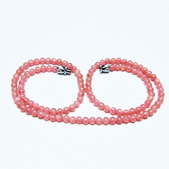 インカローズ ロードクロサイト ネックレス 4mm [t423-1869]