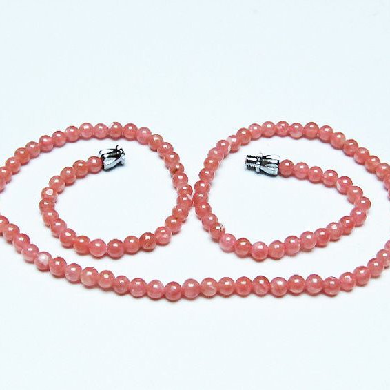 インカローズ ロードクロサイト ネックレス 4mm [T423-1873]