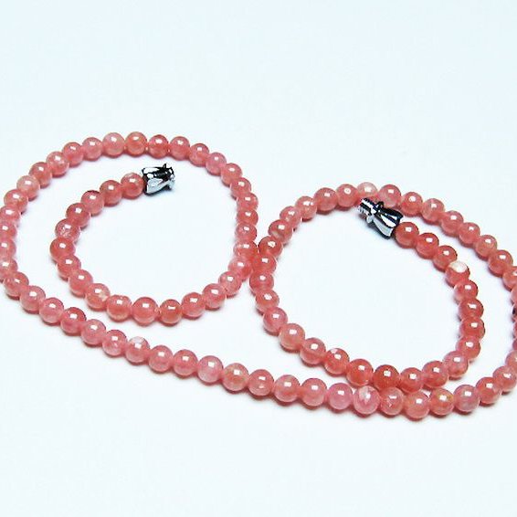 インカローズ ロードクロサイト ネックレス 4mm [T423-1882]