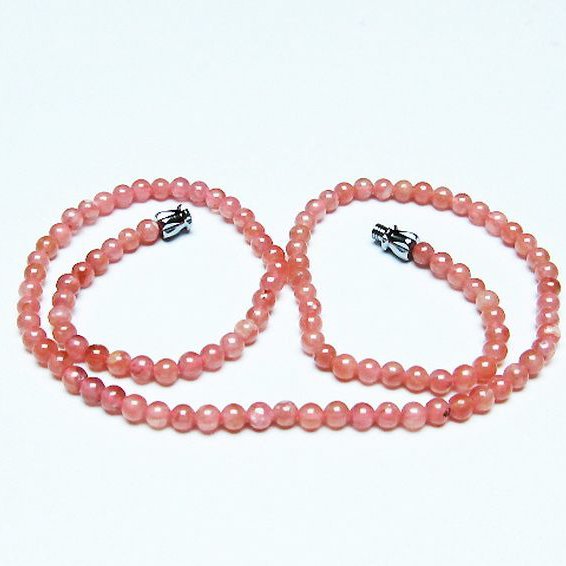 インカローズ ロードクロサイト ネックレス 4mm [t423-1895]