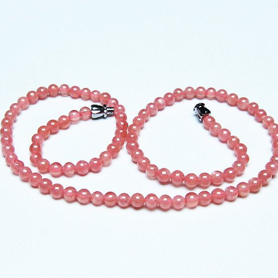 インカローズ ロードクロサイト ネックレス 4mm [T423-1897]