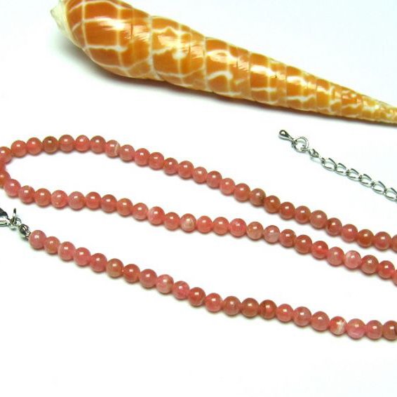 インカローズ ロードクロサイト ネックレス 5mm [T423-990]