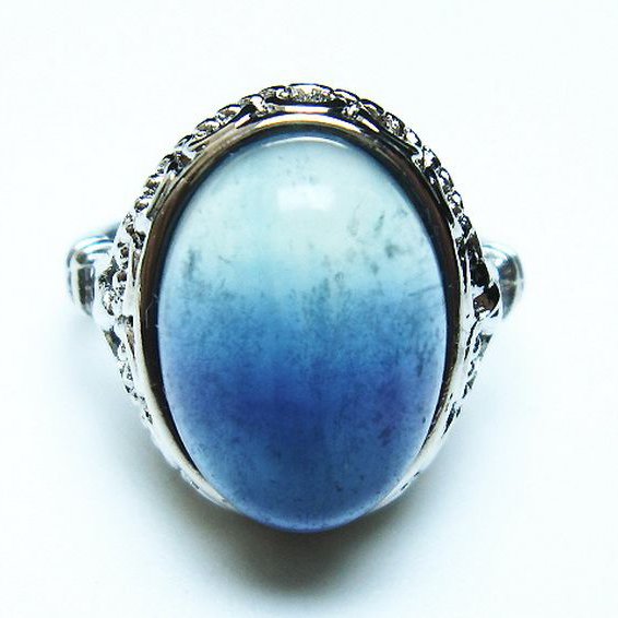 フローライト  指輪 (14号)[T426-7747]