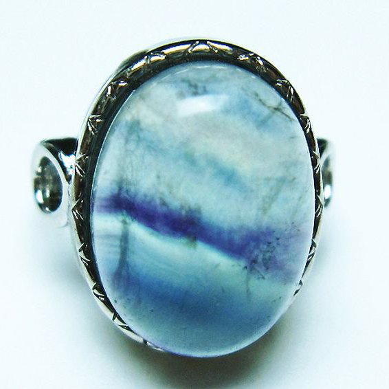 フローライト 指輪 (13号)[T426-7969]