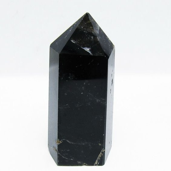 モリオン 純天然 黒水晶 六角柱[T43-8602]