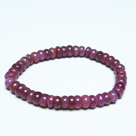 ルビー ブレスレット 7mm [T430-4607]