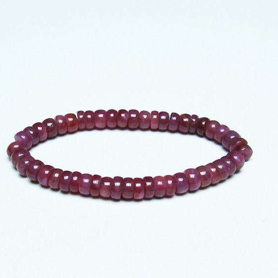 ルビー ブレスレット 7mm [T430-4696]