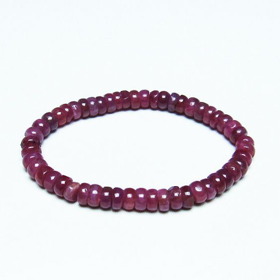 ルビー ブレスレット 7mm [T430-4732]