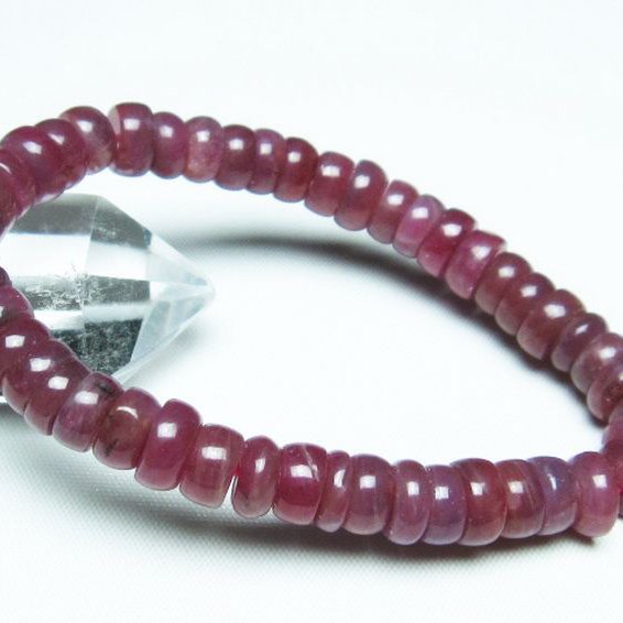 ルビー ブレスレット 9mm [T430-4834]