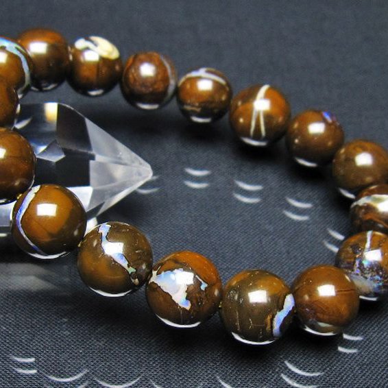 アイアンオパール  ブレスレット 12mm [t435-8154]