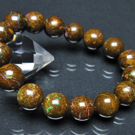 アイアンオパール  ブレスレット 12mm [t435-8186]