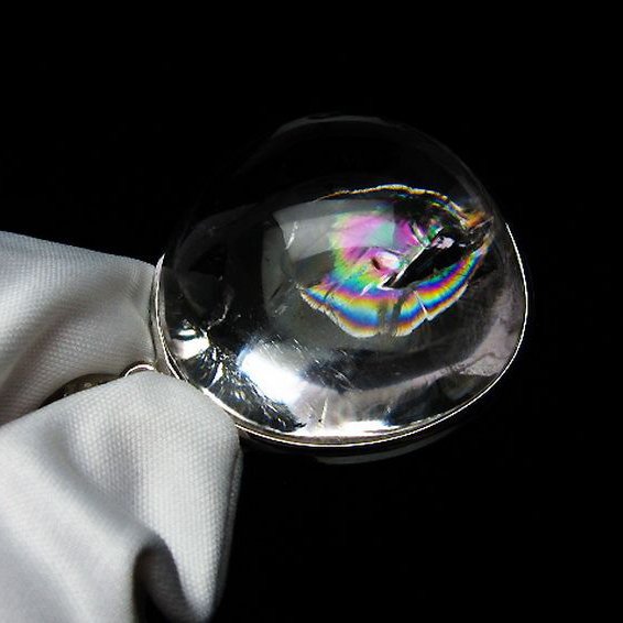 アイリスクォーツ 虹入り レインボー水晶 ペンダント [T436-2170]