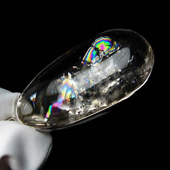アイリスクォーツ 虹入り レインボー水晶 ペンダント [T436-2206]