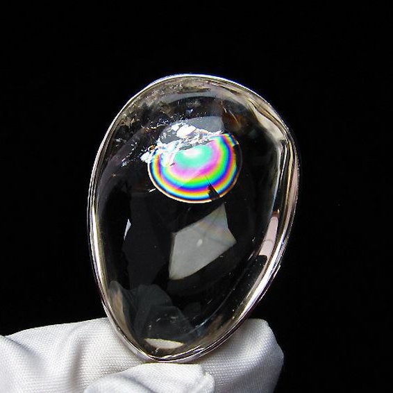 アイリスクォーツ 虹入り レインボー水晶 ペンダント [T436-2272]